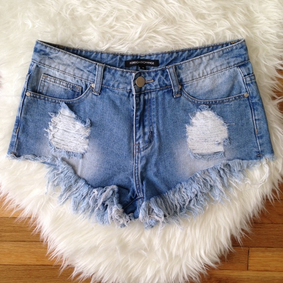 Foreign Exchange Pants - Foreign Exchange Denim Shorts